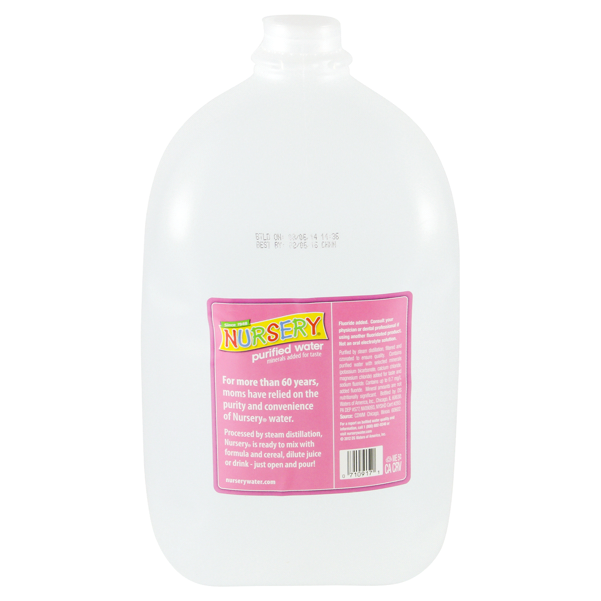 Nursery Purified Water With Fluoride 1 gal Shipt