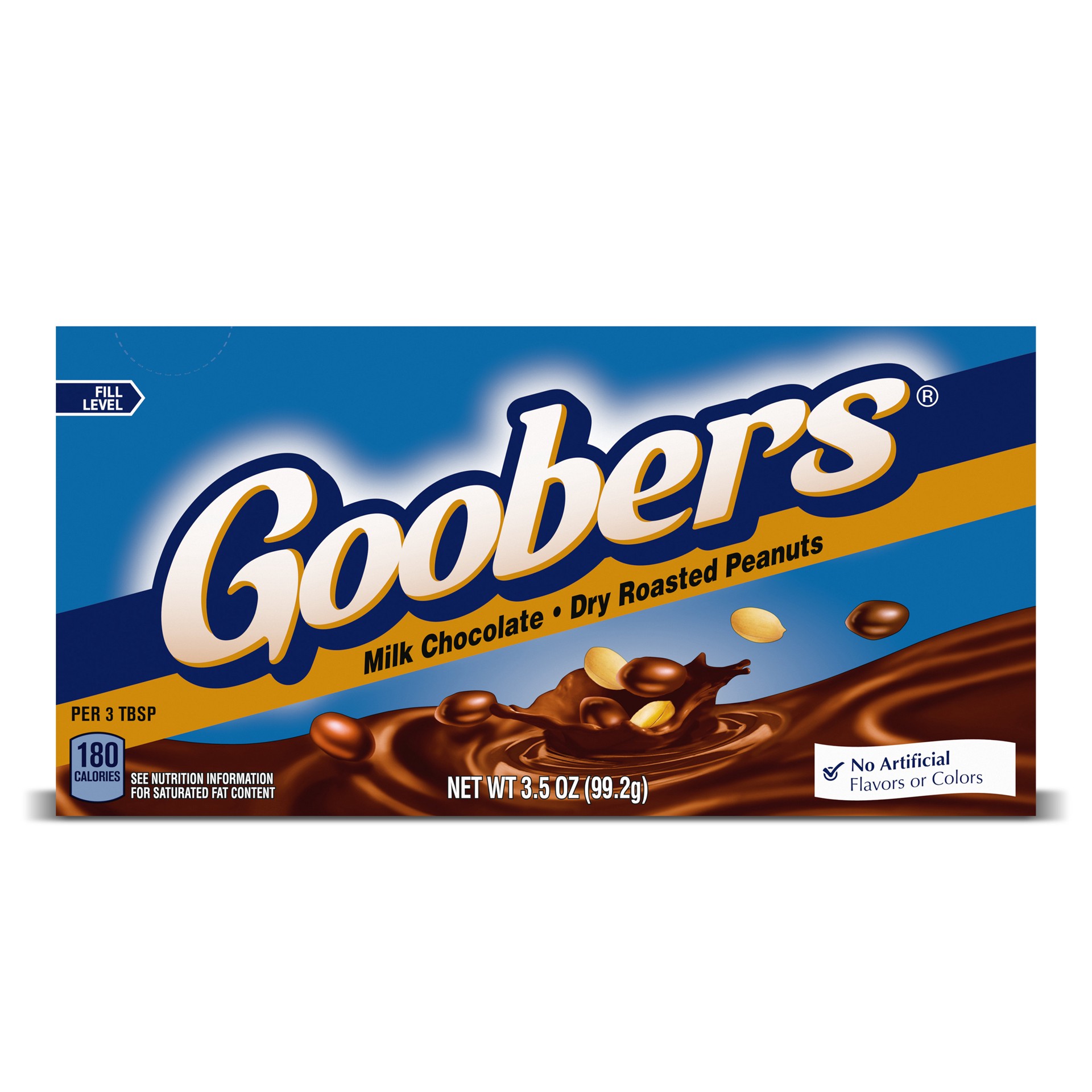 slide 1 of 14, Goobers, Roasted Peanuts and Milk Chocolate, Movie Theater Candy Box, 3.5 oz, 1 ct