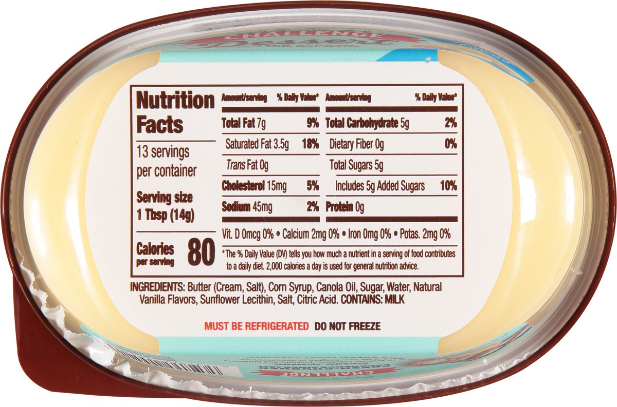 slide 2 of 9, Challenge Dessert Vanilla Fudge Snack Spread 6.5 oz, 6.5 oz