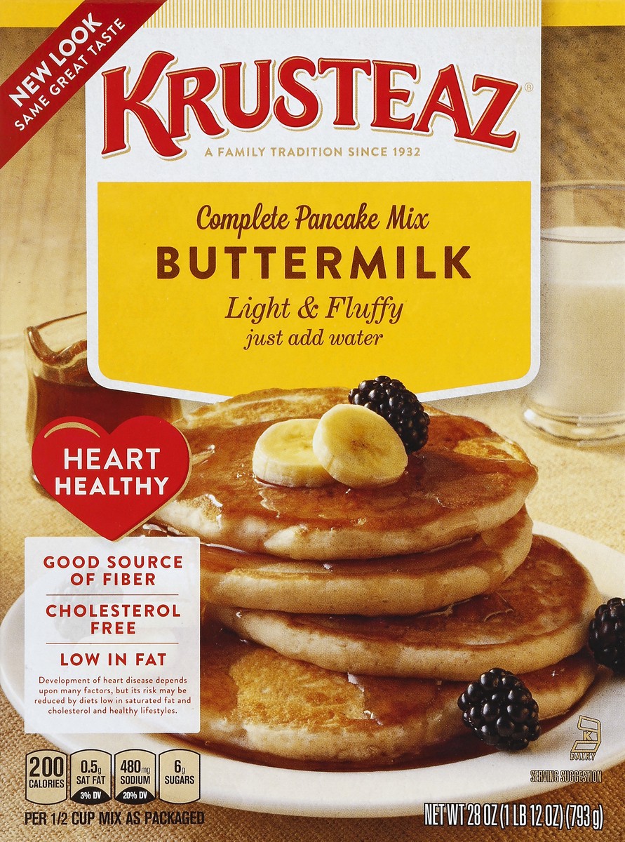 slide 4 of 4, Krusteaz Buttermilk Complete Pancake Mix, 25.2 oz