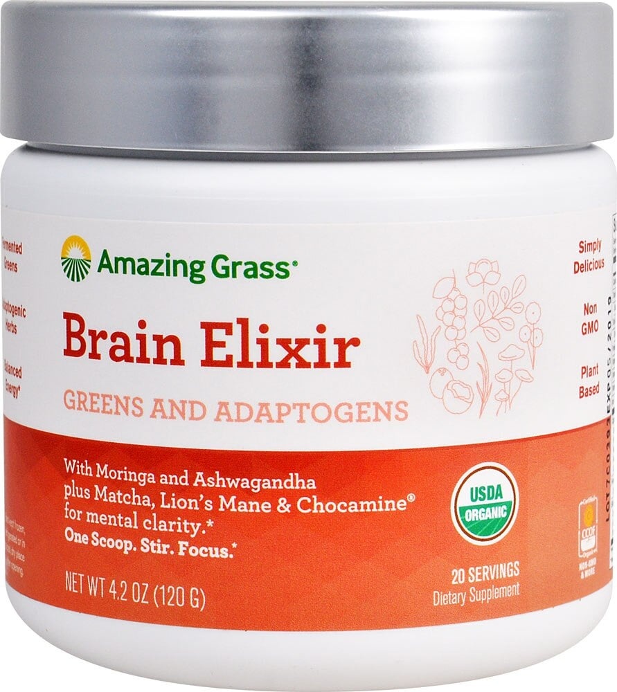 slide 1 of 1, Amazing Grass Brain Elixir 4.2 oz, 4.2 oz