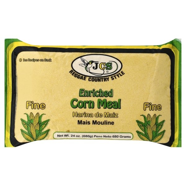 slide 1 of 5, JCS Jamaican Country Style Fine Corn Meal, 24 oz