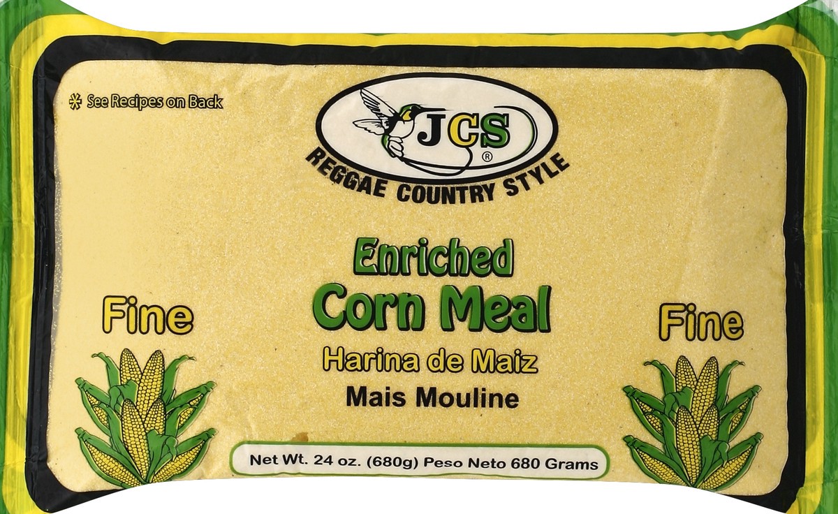 slide 5 of 5, JCS Jamaican Country Style Fine Corn Meal, 24 oz
