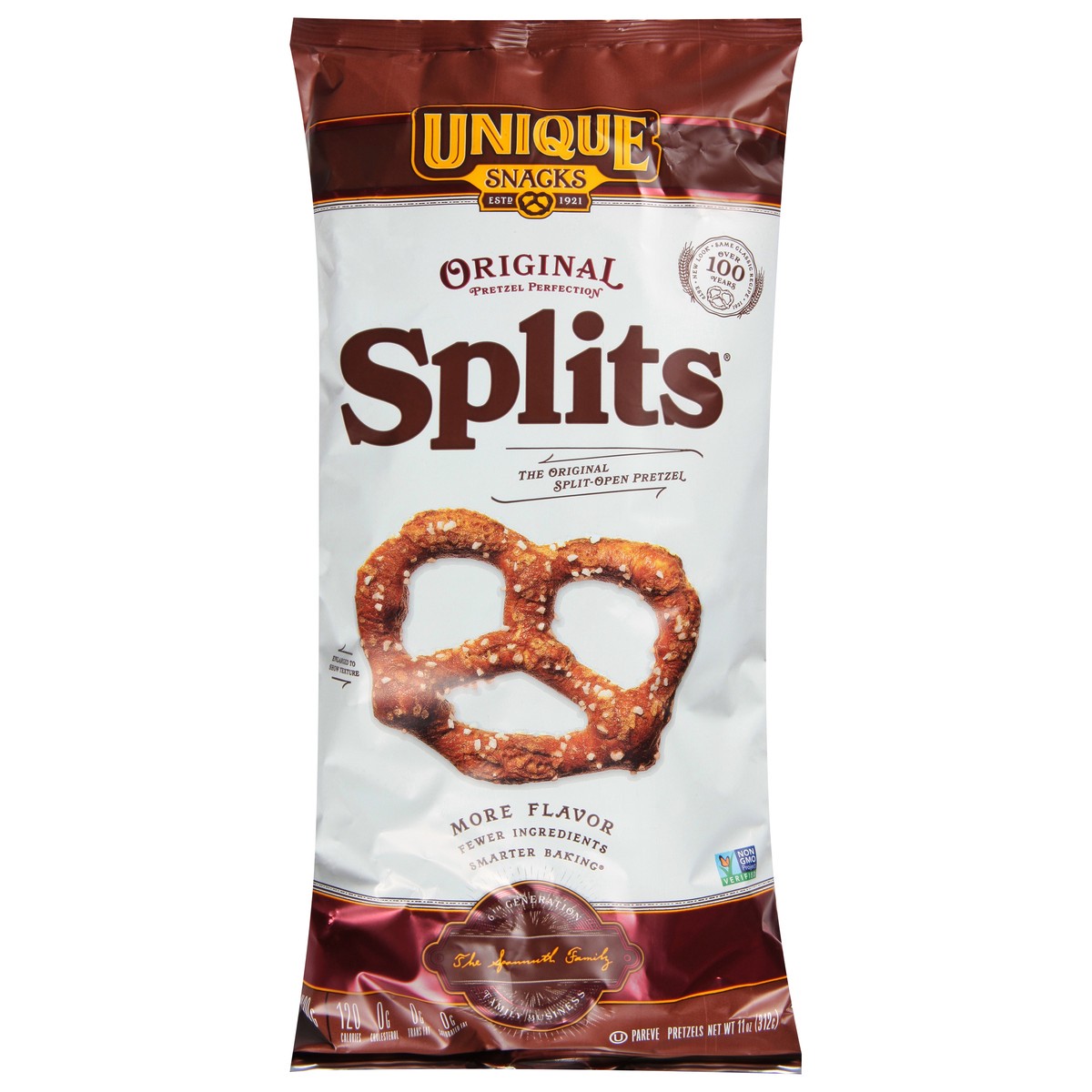 slide 1 of 9, Unique Snacks Splits Original Pretzels 11 oz, 11 oz