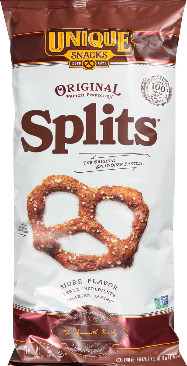 slide 6 of 9, Unique Snacks Splits Original Pretzels 11 oz, 11 oz