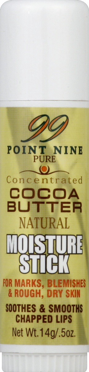 slide 2 of 3, 99 Point Nine Concentrated Cocoa Butter Moisture Stick, 1 ct