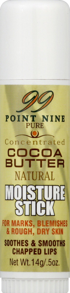slide 3 of 3, 99 Point Nine Concentrated Cocoa Butter Moisture Stick, 1 ct
