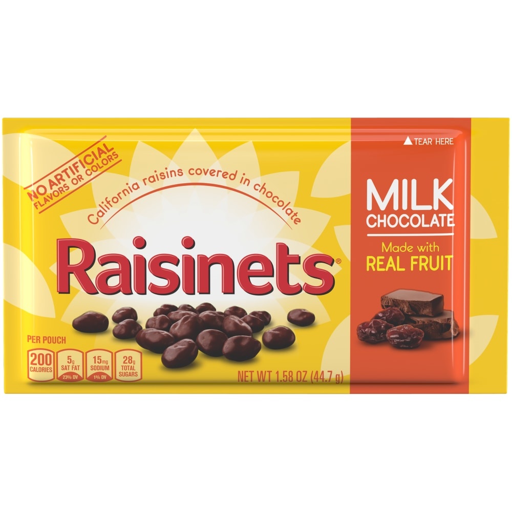 slide 1 of 1, Raisinets Milk Chocolate Singles, 1.58 oz