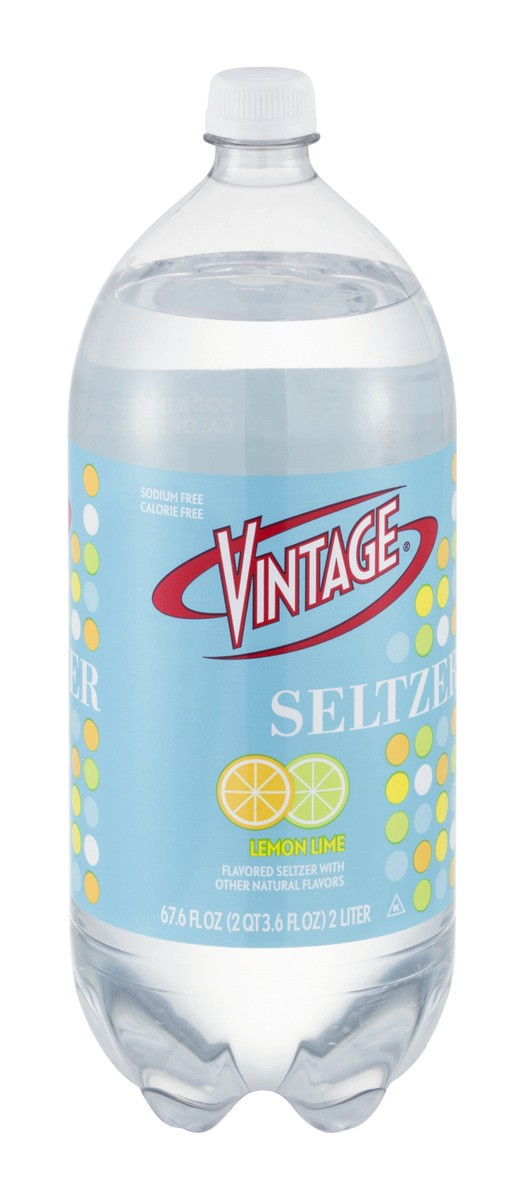 slide 2 of 9, Vintage Seltzer Lemon Lime - 2 liter, 2 liter