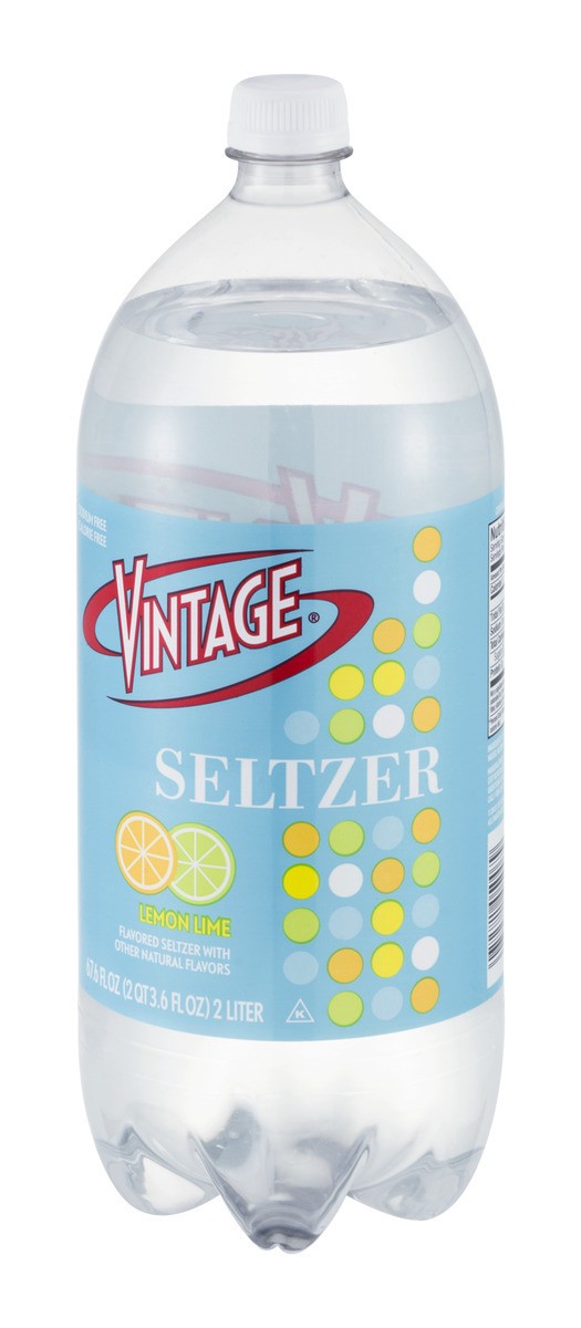 slide 4 of 9, Vintage Seltzer Lemon Lime - 2 liter, 2 liter