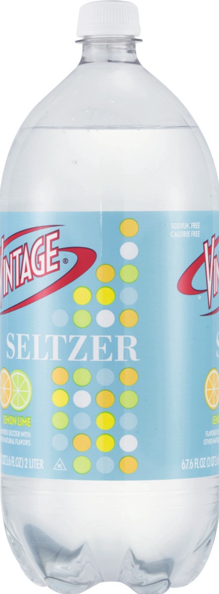 slide 6 of 9, Vintage Seltzer Lemon Lime - 2 liter, 2 liter