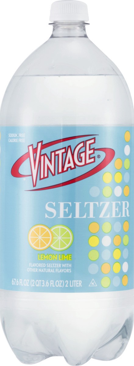 slide 8 of 9, Vintage Seltzer Lemon Lime - 2 liter, 2 liter