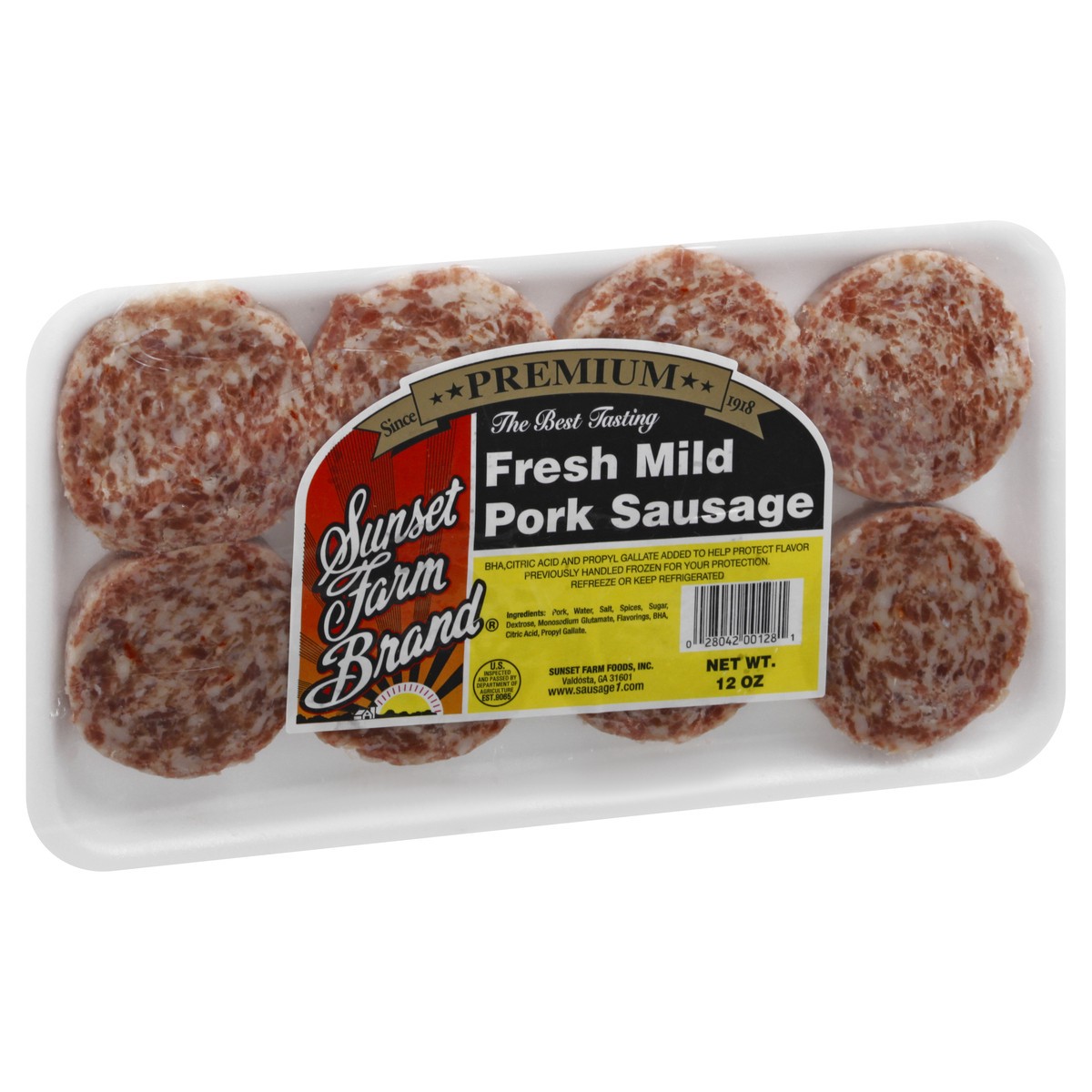slide 8 of 9, Sunset Farm Brand Fresh Mild Pork Sausage 12 oz, 12 oz