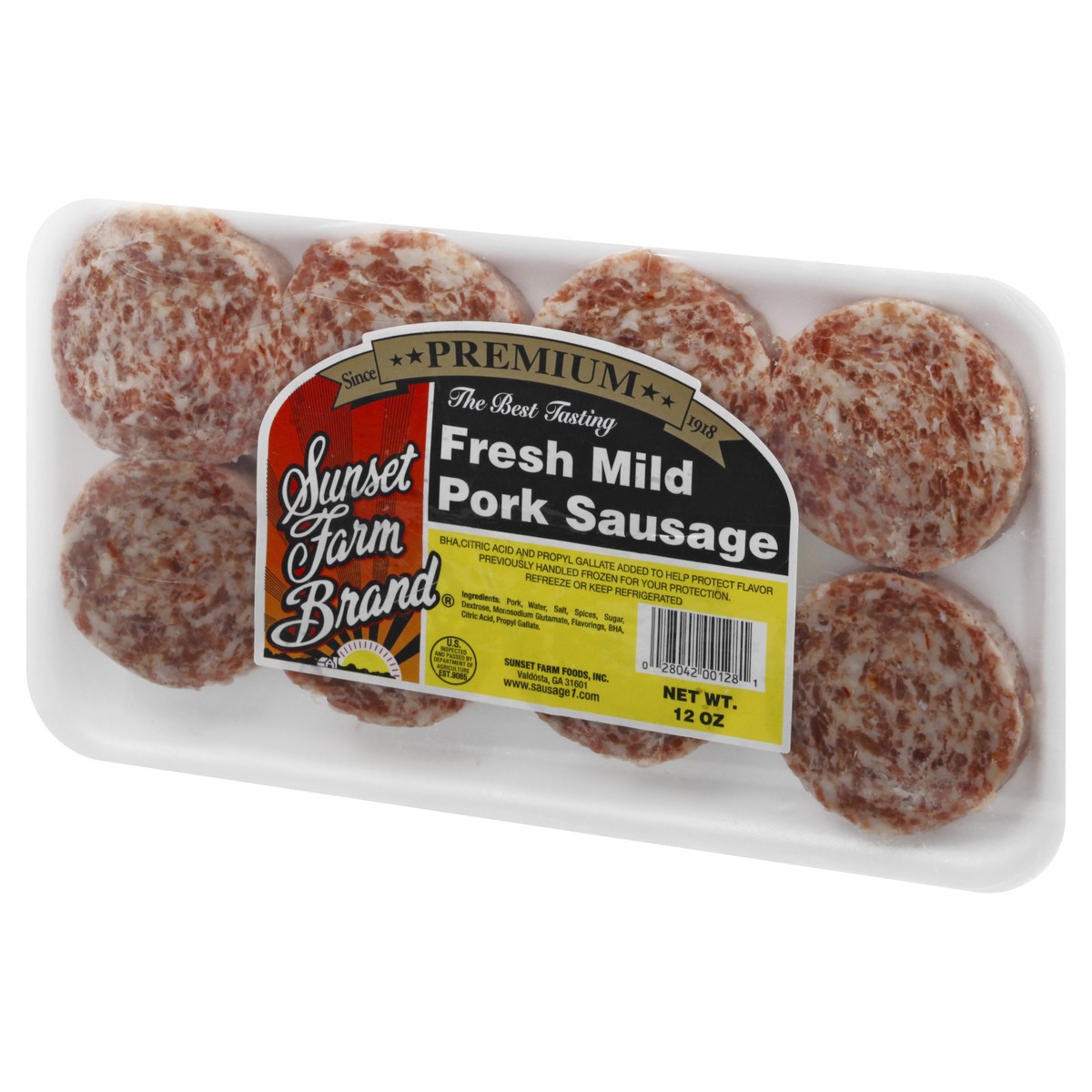 slide 6 of 9, Sunset Farm Brand Fresh Mild Pork Sausage 12 oz, 12 oz
