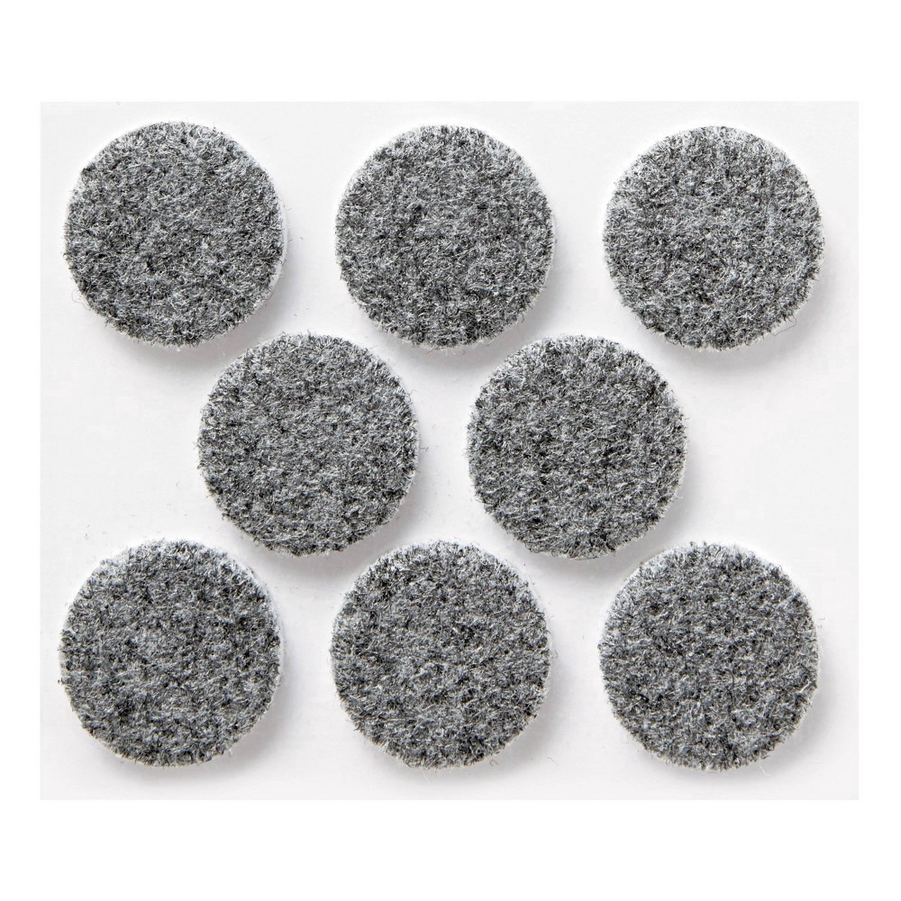 slide 4 of 6, Scotch Heavy Duty Felt Pads, Gray, 16 ct; 1 in