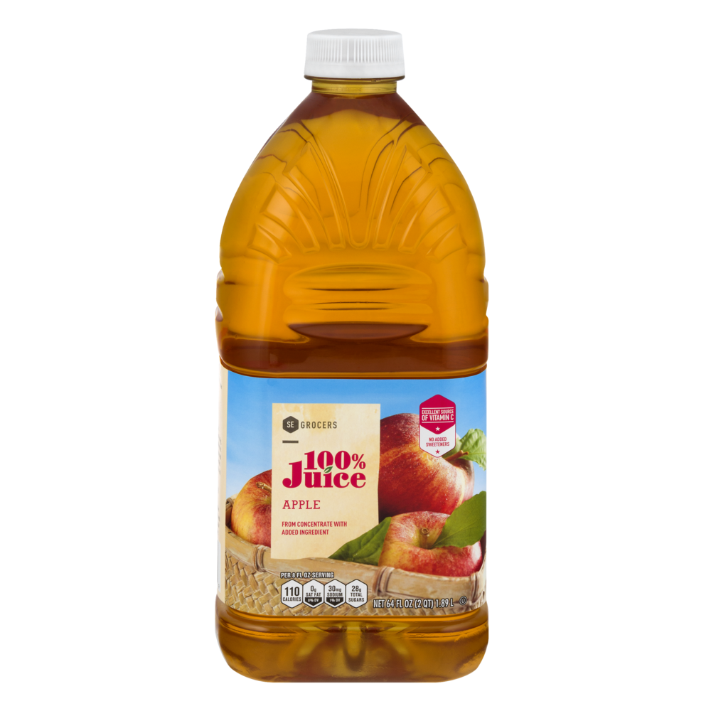 slide 1 of 1, SE Grocers 100% Juice Apple - 64 oz, 64 oz
