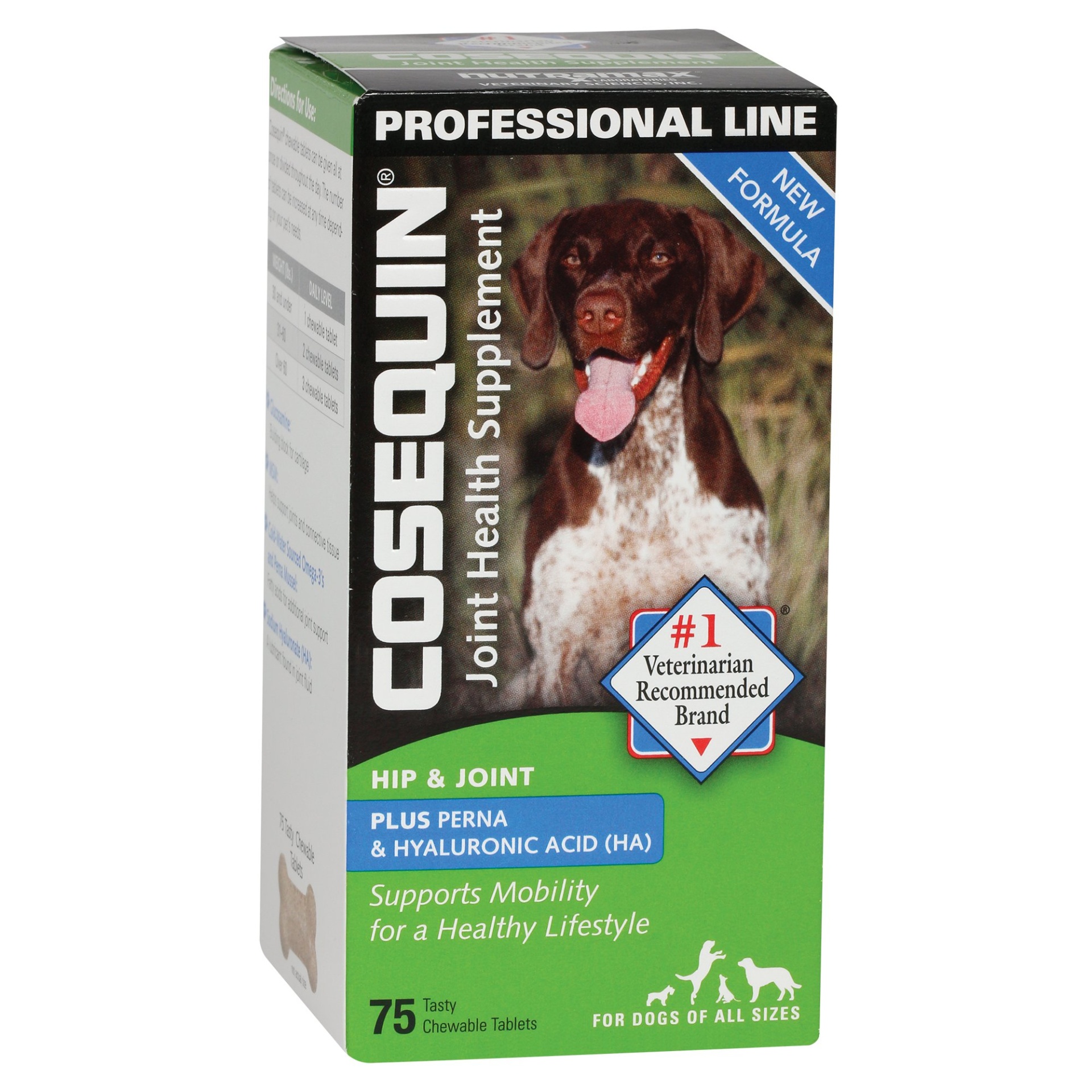 slide 1 of 1, Cosequin Joint Health Plus Boswellia & Hyaluronic Acid Dog Supplement, 75 ct