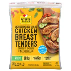 Foster Farms Uncooked Boneless and Skinless Chicken Breast Tenders