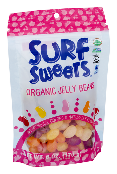 slide 1 of 1, Surf Sweets Jelly Beans, Organic, 6 oz