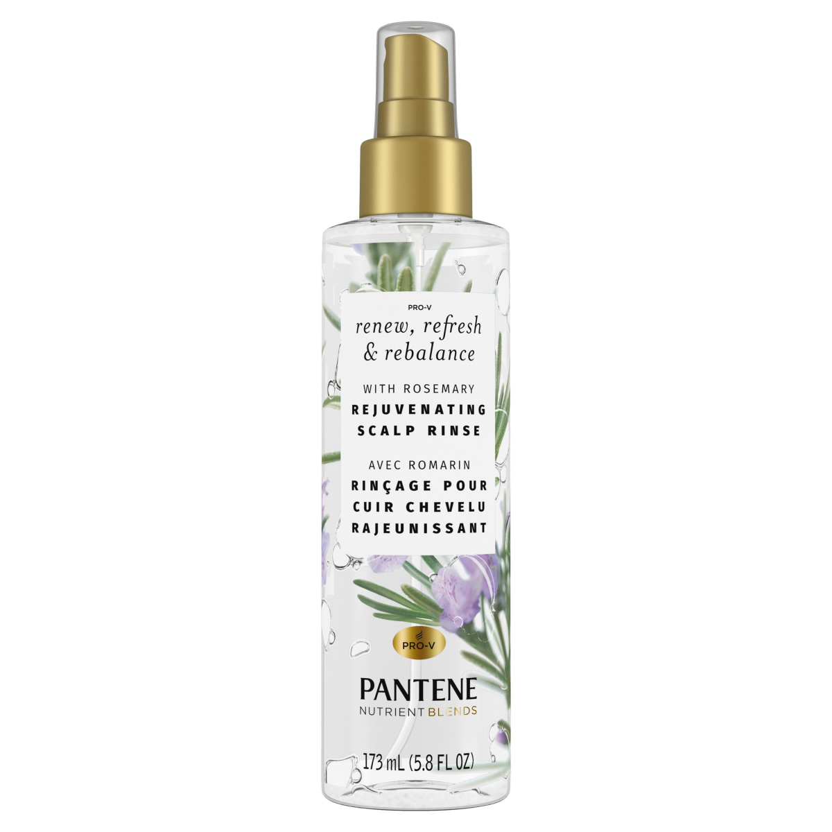 slide 1 of 1, PANTENE NUTRIENT BLENDS Rosemary Rejuvenating Scalp Rinse, 5.8 oz