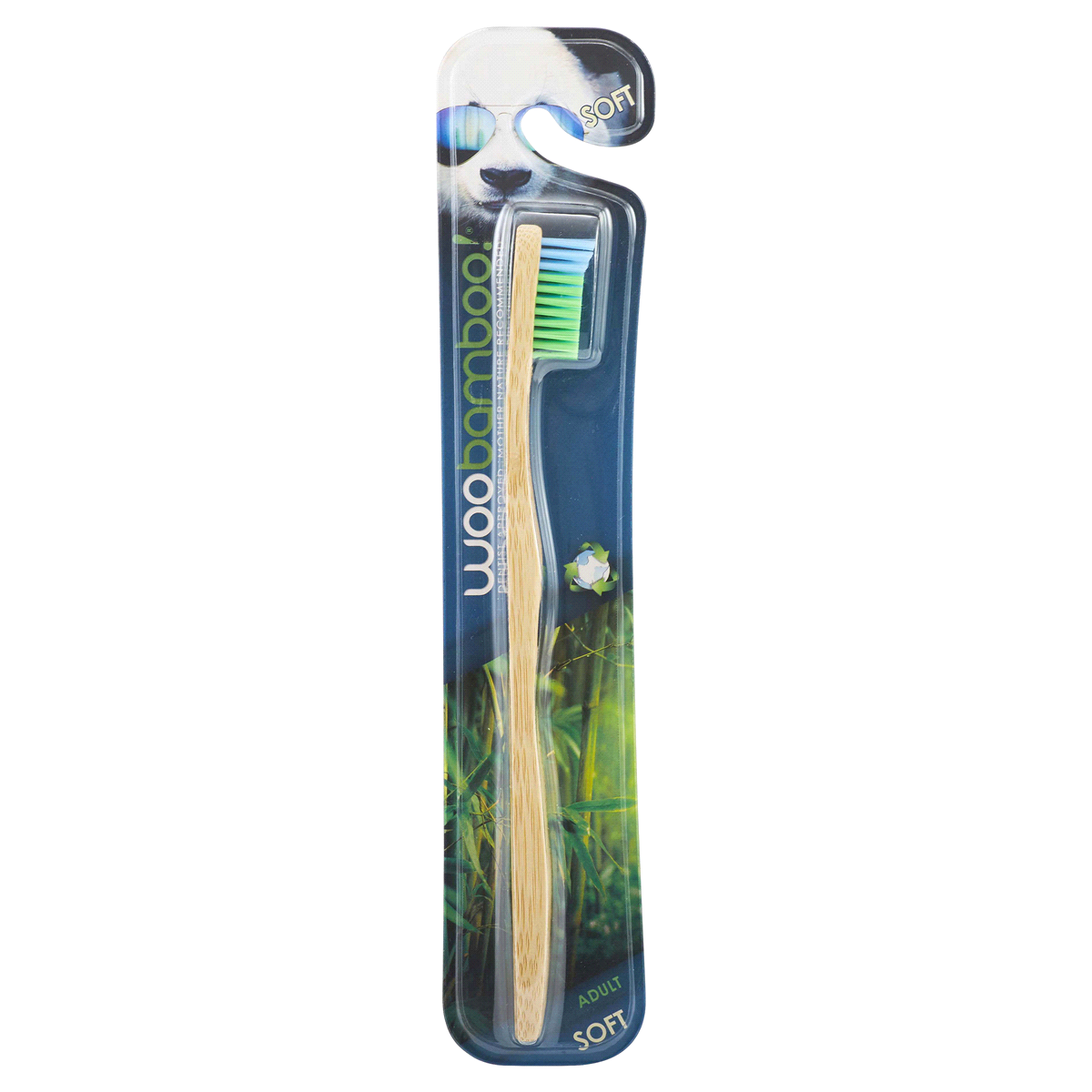 slide 1 of 1, WooBamboo Adult Soft Toothbrush, 1 ct