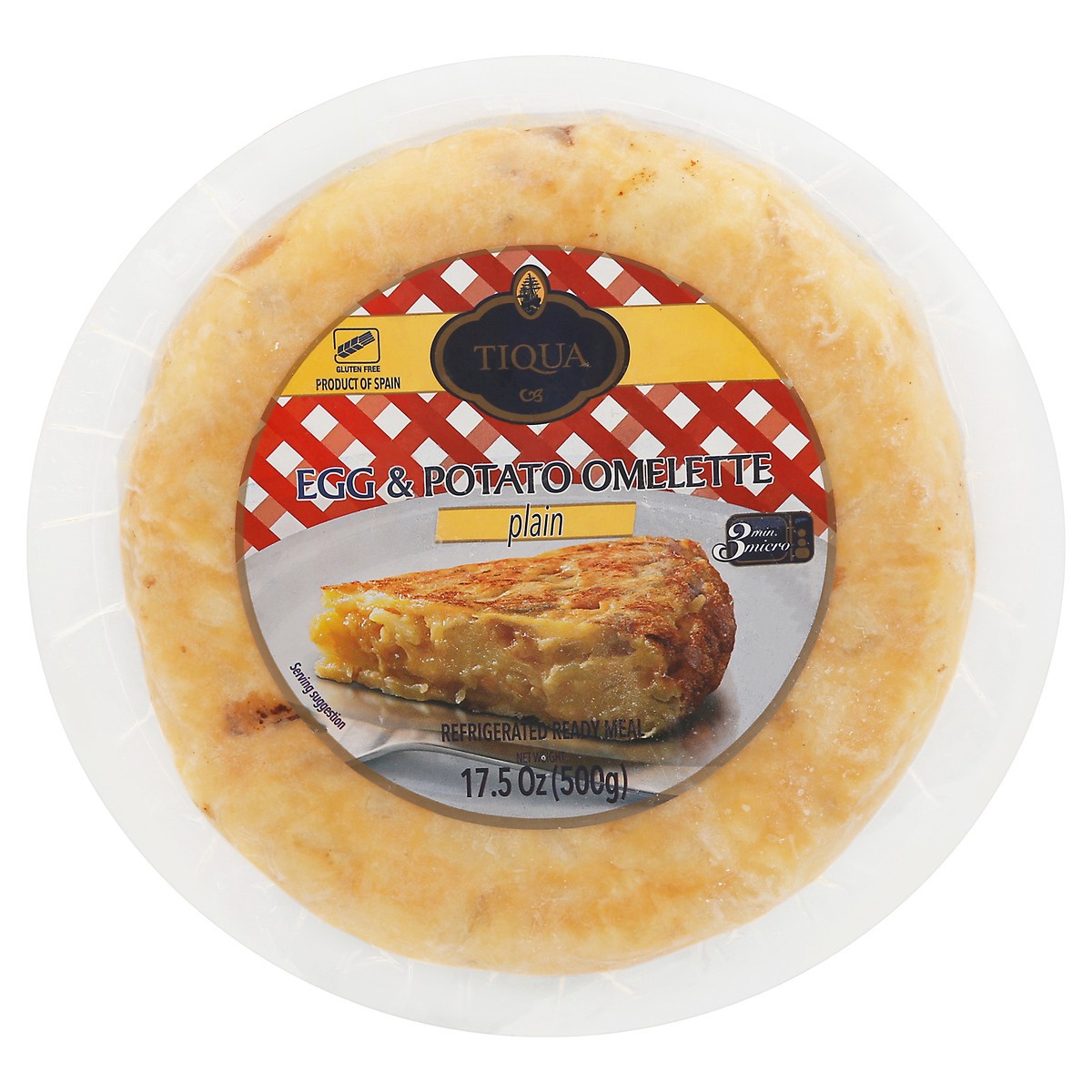 slide 3 of 14, Tiqua Plain Egg & Potato Omelette 17.5 oz, 17.5 oz
