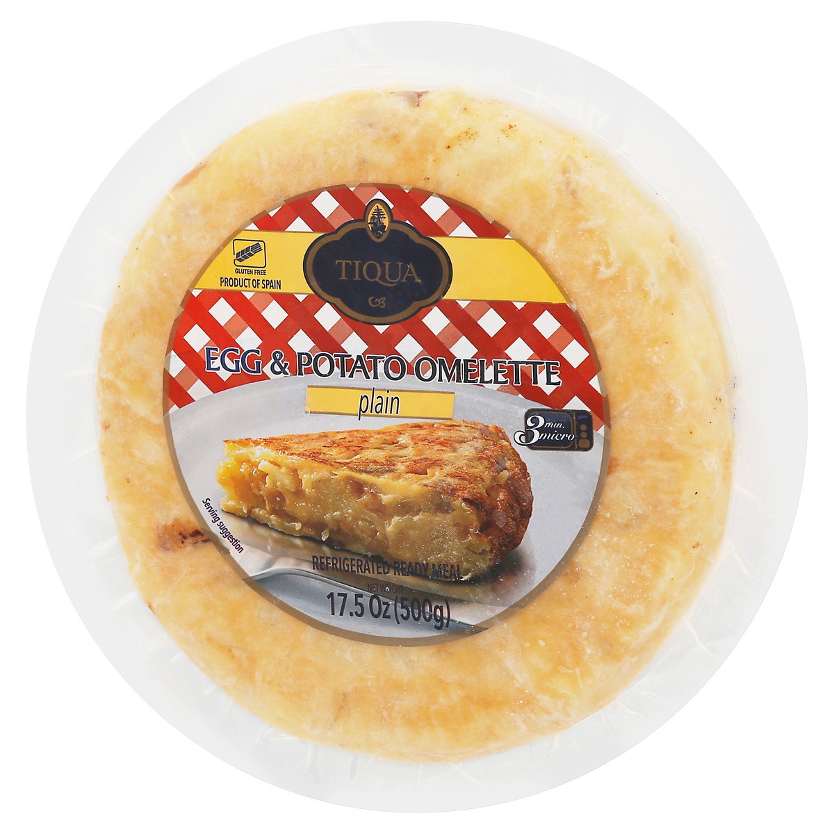 slide 14 of 14, Tiqua Plain Egg & Potato Omelette 17.5 oz, 17.5 oz