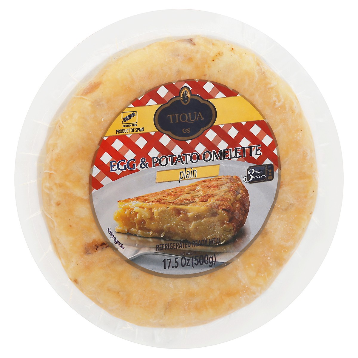 slide 7 of 14, Tiqua Plain Egg & Potato Omelette 17.5 oz, 17.5 oz