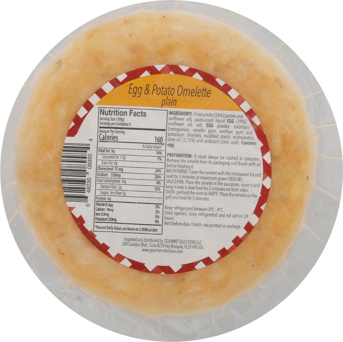 slide 11 of 14, Tiqua Plain Egg & Potato Omelette 17.5 oz, 17.5 oz