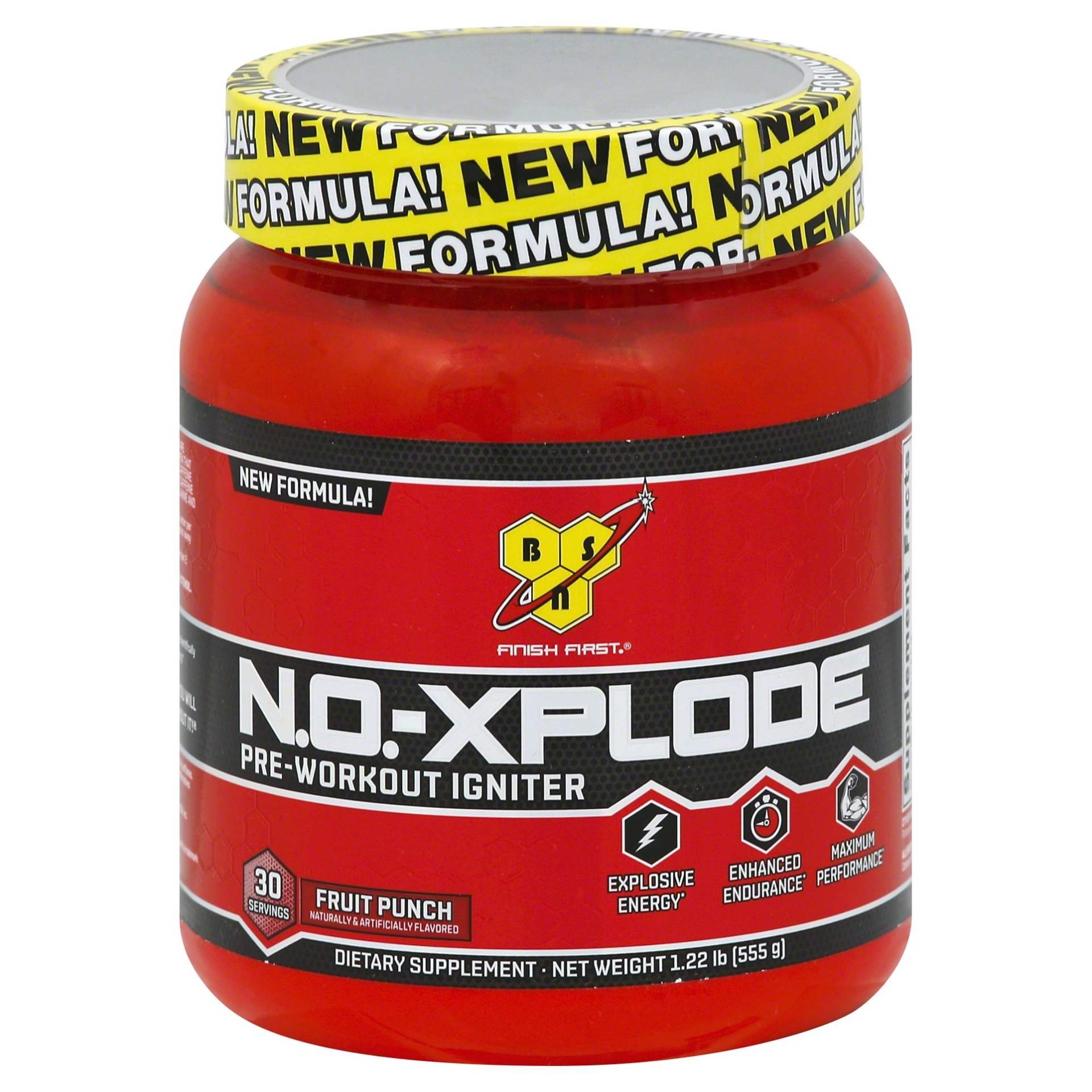 slide 1 of 1, BSN N.O. Xplode Pre Workout Igniter, Fruit Punch, 1.2 lb