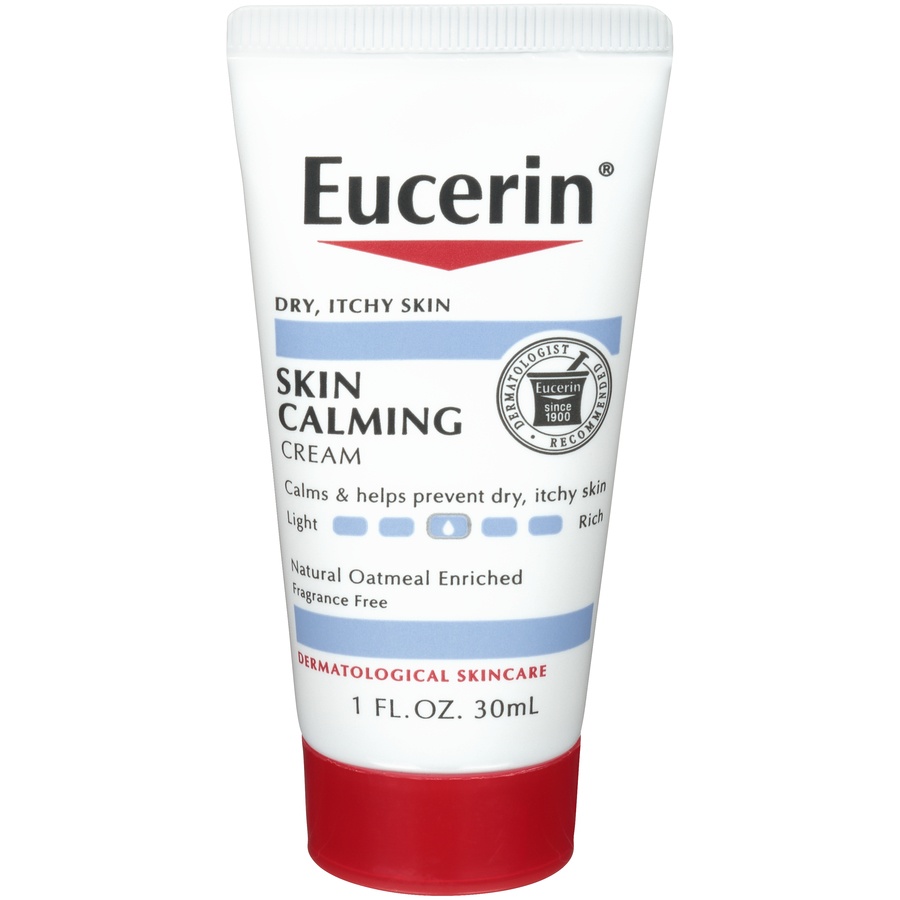 slide 1 of 7, Eucerin Calming Creme Daily Moisturizer, 1 oz