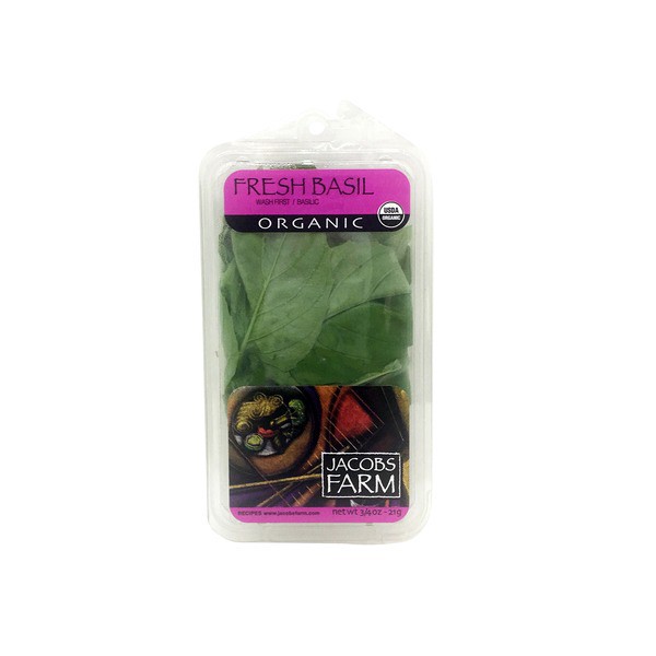 slide 1 of 1, Jacob's Farm Herb Basil Organic, 0.75 oz