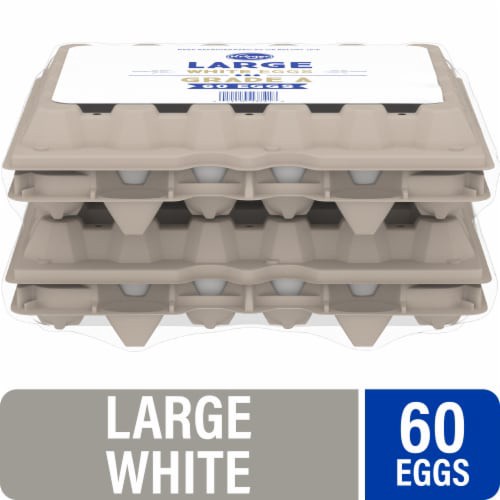 slide 1 of 3, Kroger® Cage-Free Grade A Large White Eggs, 60 ct