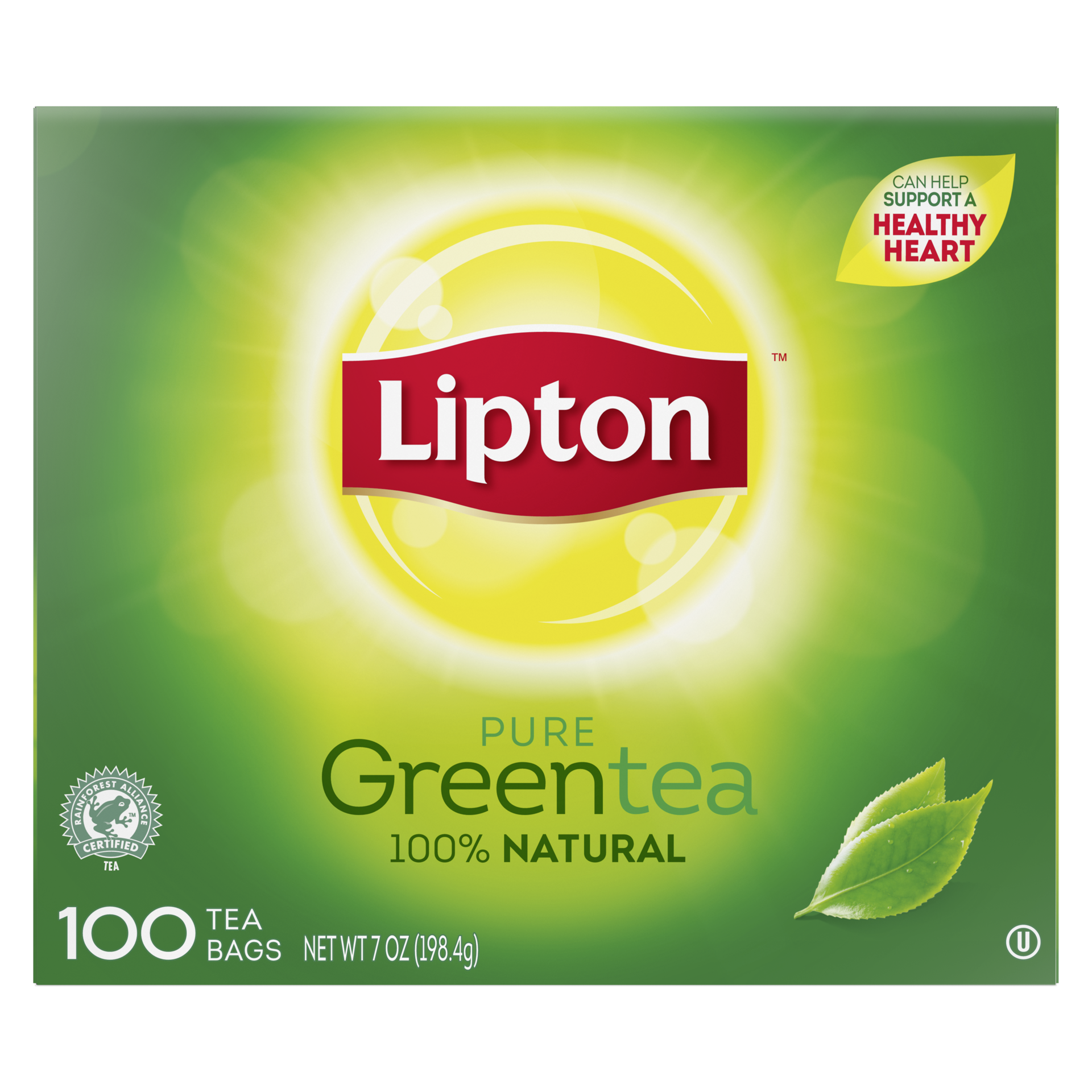 slide 2 of 4, Lipton Tea Bags Green Tea, 7 oz, 100 Ct, 7 oz