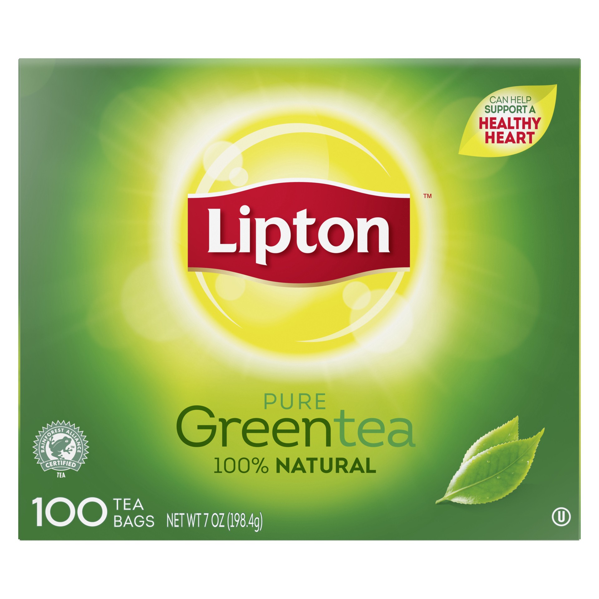 slide 1 of 4, Lipton Tea Bags Green Tea, 7 oz, 100 Ct, 7 oz