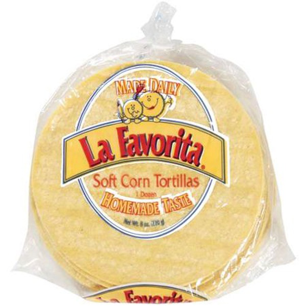 slide 1 of 1, La Favorita Yellow Corn Tortilla, 8 oz