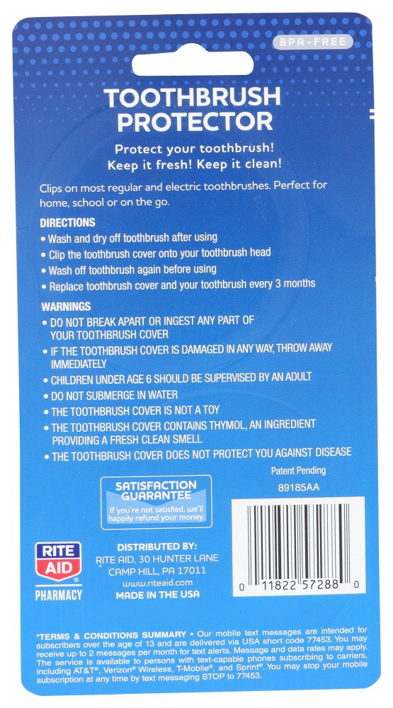 slide 2 of 2, Rite Aid Ra Toothbrush Protect, 2 ct