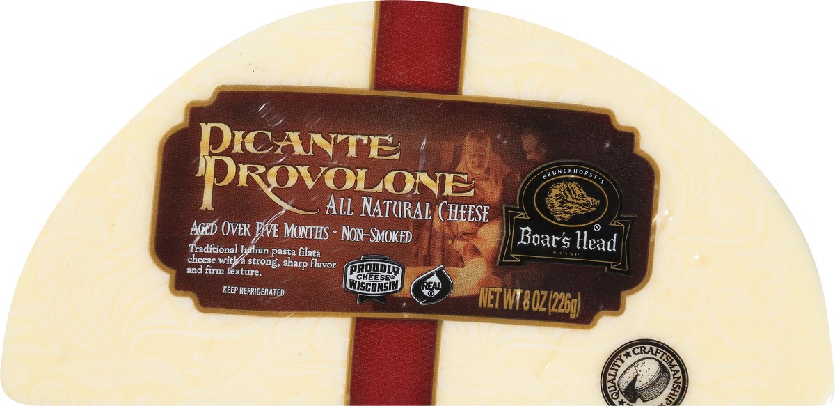 slide 4 of 9, Boar's Head Picante Provolone, 8 oz