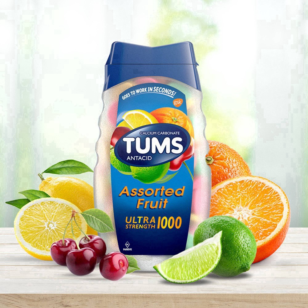 slide 43 of 94, Tums Ultra Strength Assorted Fruit Antacid Chewable Tablets - 160ct, 160 ct