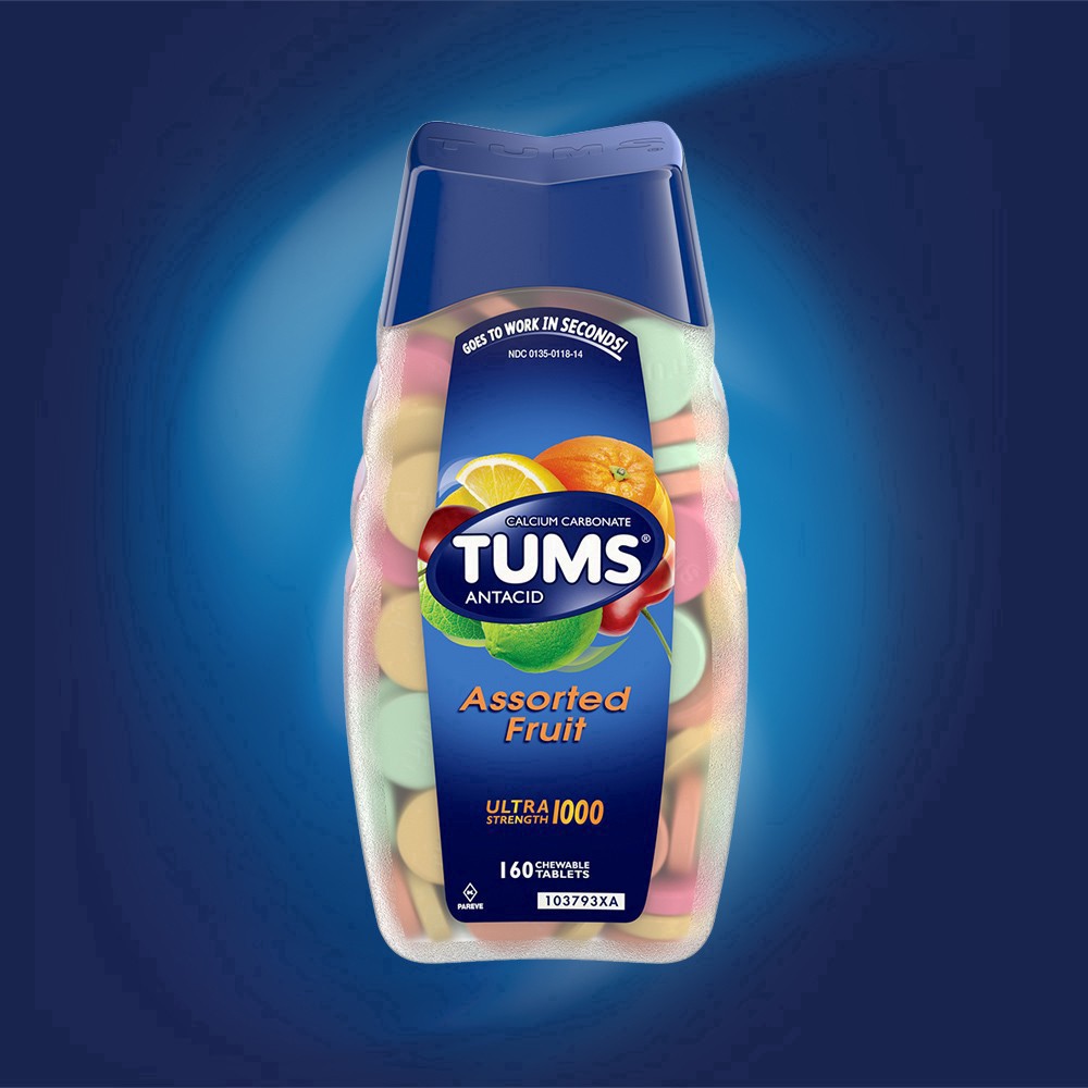 slide 53 of 94, Tums Ultra Strength Assorted Fruit Antacid Chewable Tablets - 160ct, 160 ct