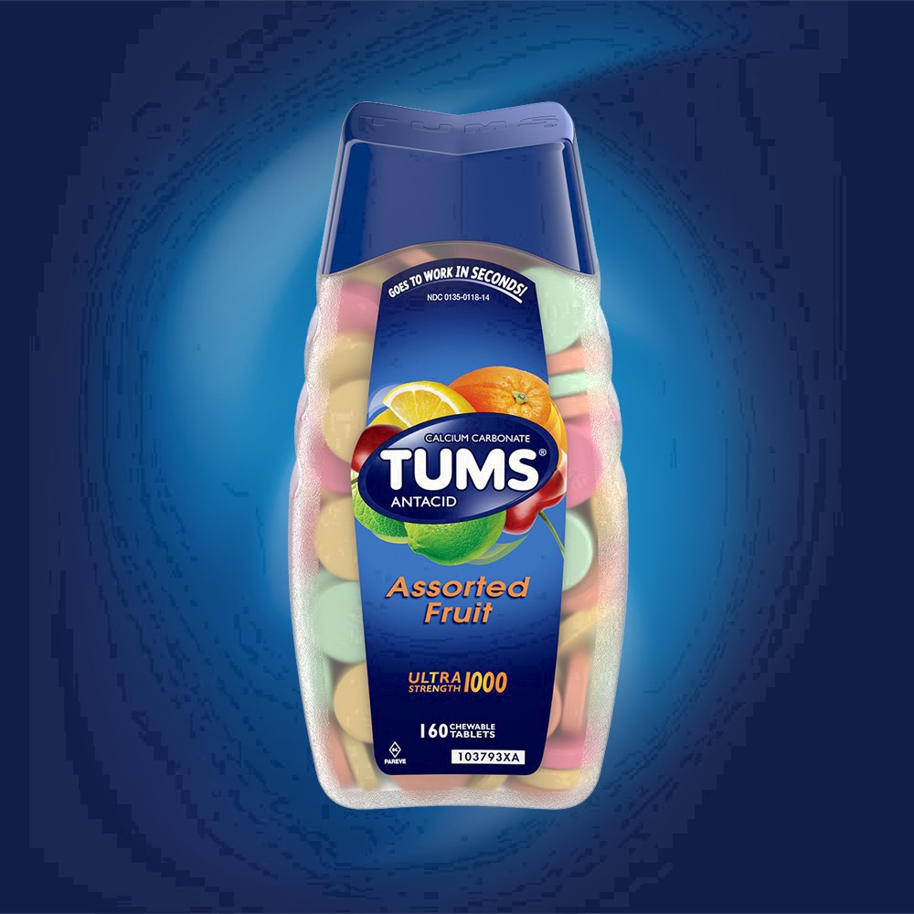 slide 51 of 94, Tums Ultra Strength Assorted Fruit Antacid Chewable Tablets - 160ct, 160 ct