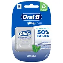 Oral-B Glide Pro-Health Deep Clean Cool Mint Dental Floss, 40m