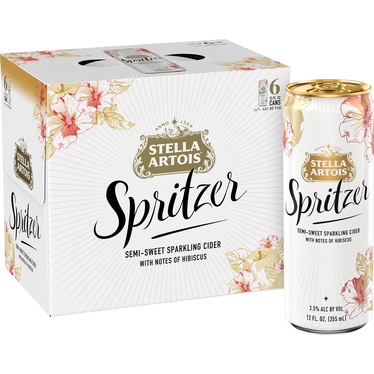 slide 1 of 7, Stella Artois Spritzer Sparkling Dry Cider, 6 ct; 12 fl oz