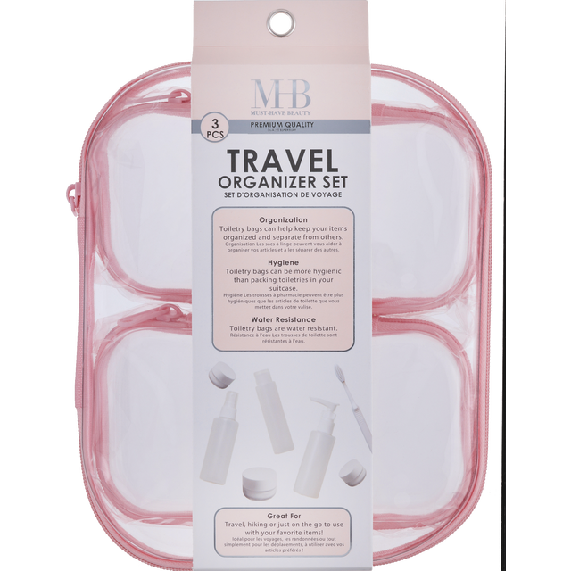 slide 1 of 1, ALMAR SALES COMPANY 3Pc Travel Organizer Kit ( Assorted), 2 ct