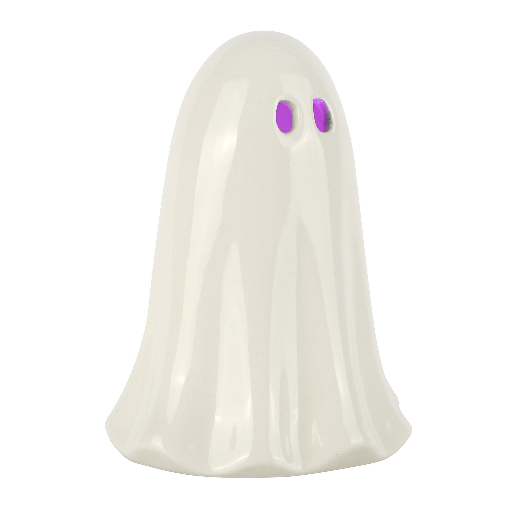 slide 3 of 5, 5" Light Up Ceramic Ghost Tabletop Decor By Ashland, 3.7 in x 3.5 in x 4.8 in
