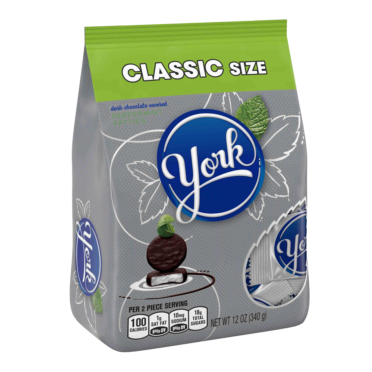 slide 6 of 7, York Dark Chocolate Peppermint Patties Classic Bag, 12 oz
