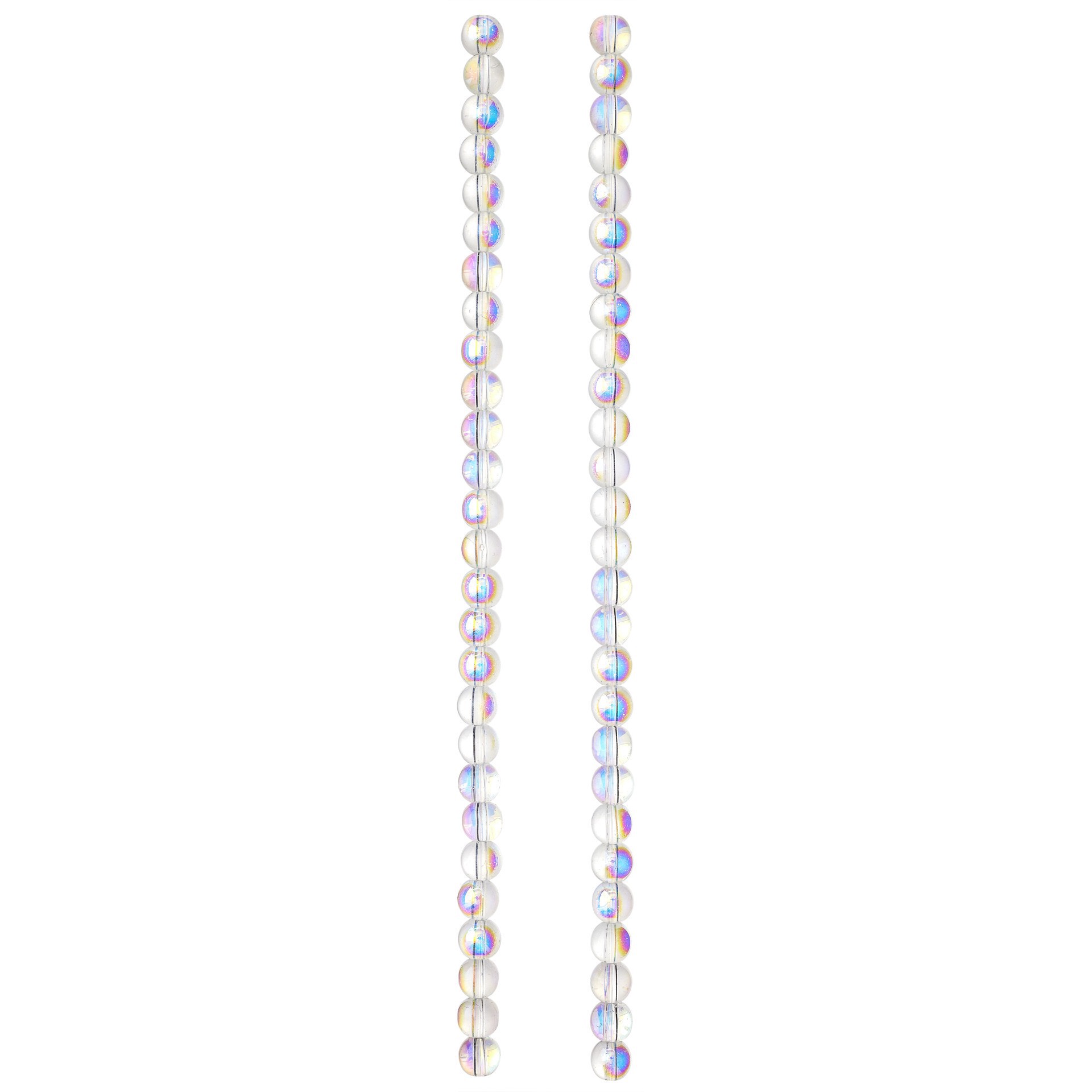 slide 3 of 3, Crystal Glass Round Beads, 6mm By Bead Landing, 6 mm