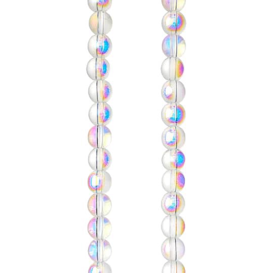 slide 1 of 3, Crystal Glass Round Beads, 6mm By Bead Landing, 6 mm