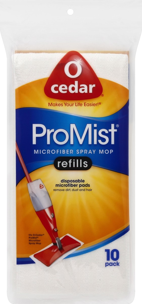 slide 1 of 2, O-Cedar Mop Refills 10 ea, 10 ct