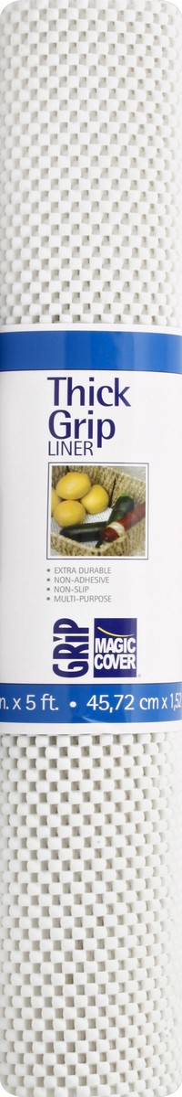 slide 2 of 2, Magic Cover Thick Grip Liner, White, 1 ct